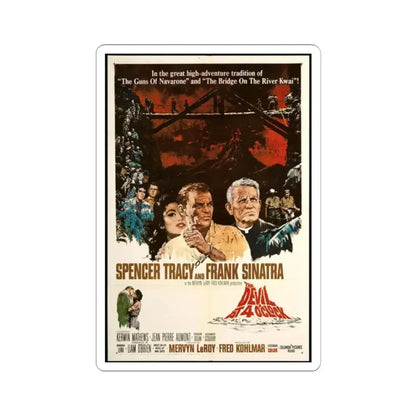 The Devil at 4 O'Clock 1961 Movie Poster - STICKER Vinyl Kiss-Cut Decal 2 Inch White - The Sticker Space