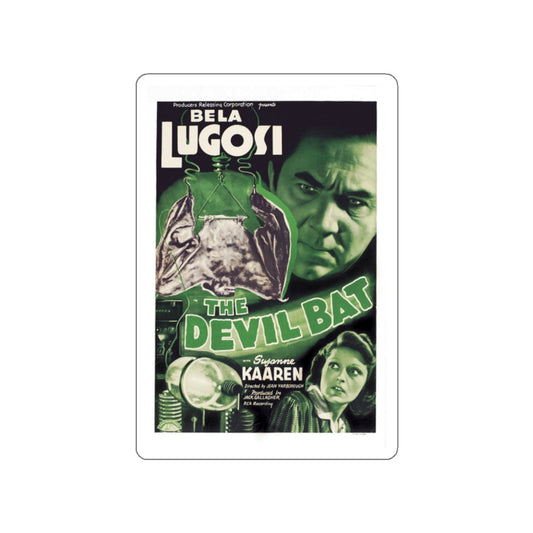 THE DEVIL BAT 1940 Movie Poster STICKER Vinyl Die-Cut Decal-White-The Sticker Space