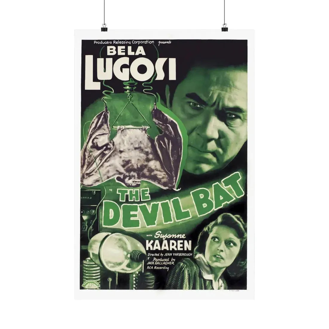 THE DEVIL BAT 1940 - Paper Movie Poster 20″ x 30″ Matte - The Sticker Space