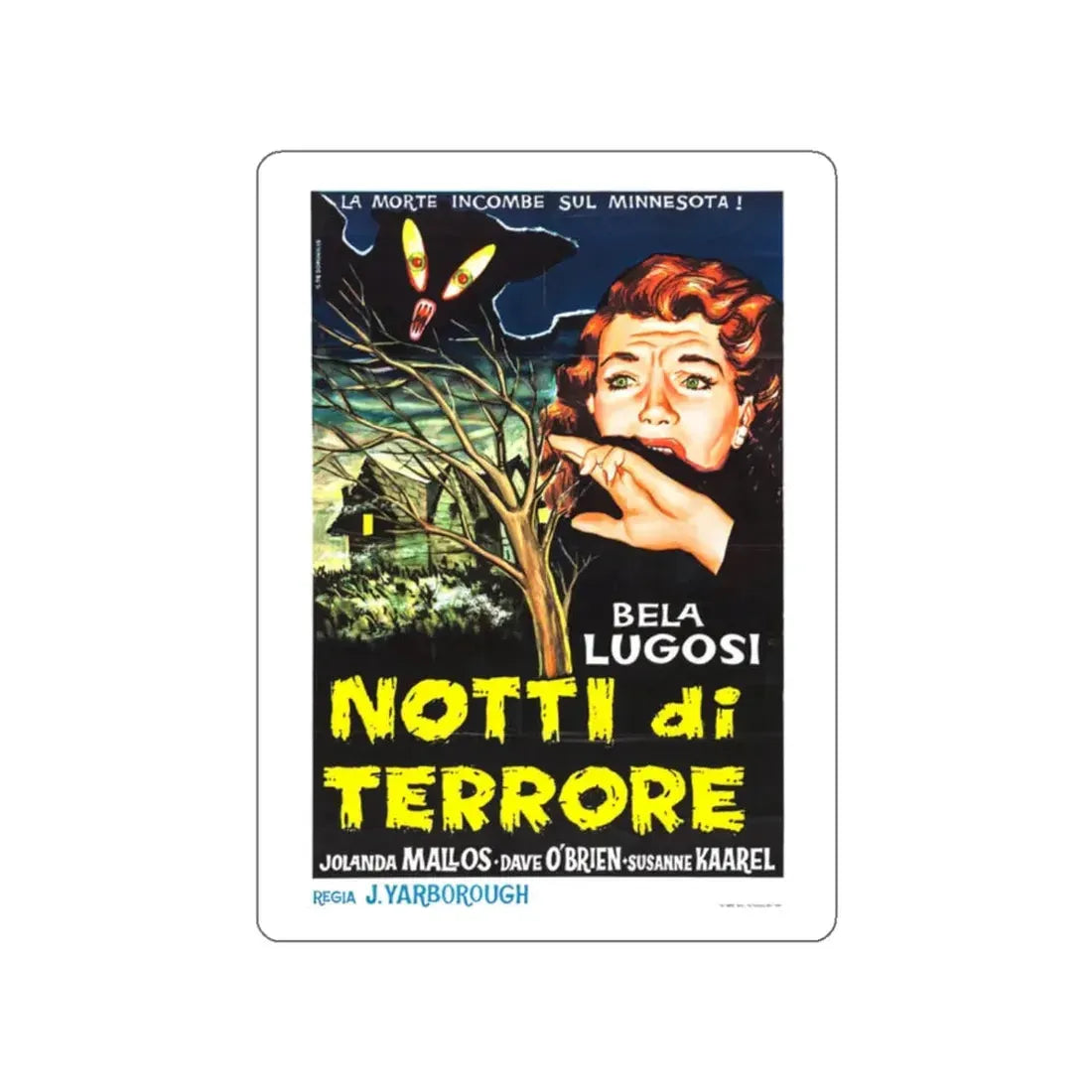 THE DEVIL BAT (ITALIAN) 1940 Movie Poster STICKER Vinyl Die-Cut Decal 2 Inch - The Sticker Space