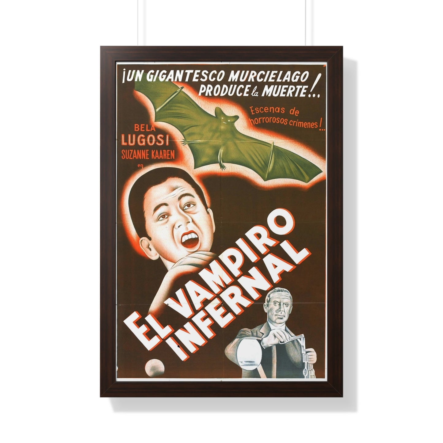 THE DEVIL BAT (SPANISH) 1940 - Framed Movie Poster-20" x 30"-The Sticker Space