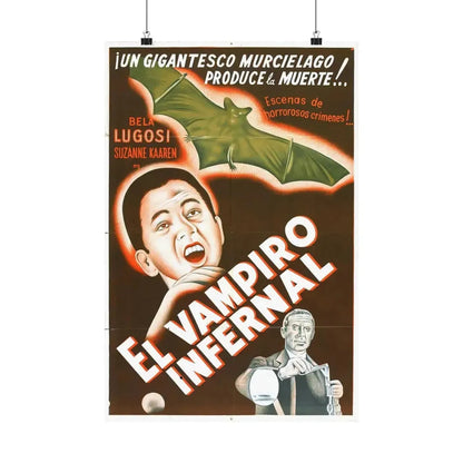 THE DEVIL BAT (SPANISH) 1940 - Paper Movie Poster 16″ x 24″ Matte - The Sticker Space