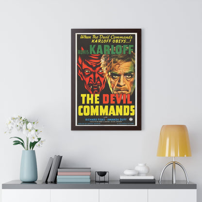 THE DEVIL COMMANDS 1941 - Framed Movie Poster-The Sticker Space