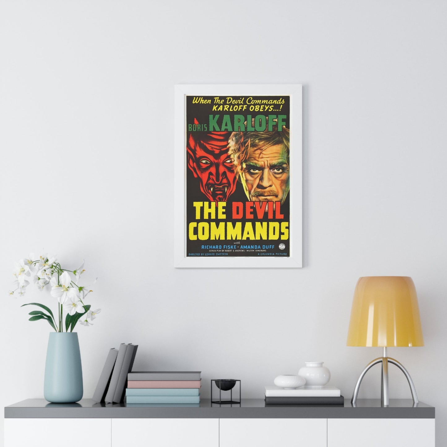 THE DEVIL COMMANDS 1941 - Framed Movie Poster-The Sticker Space