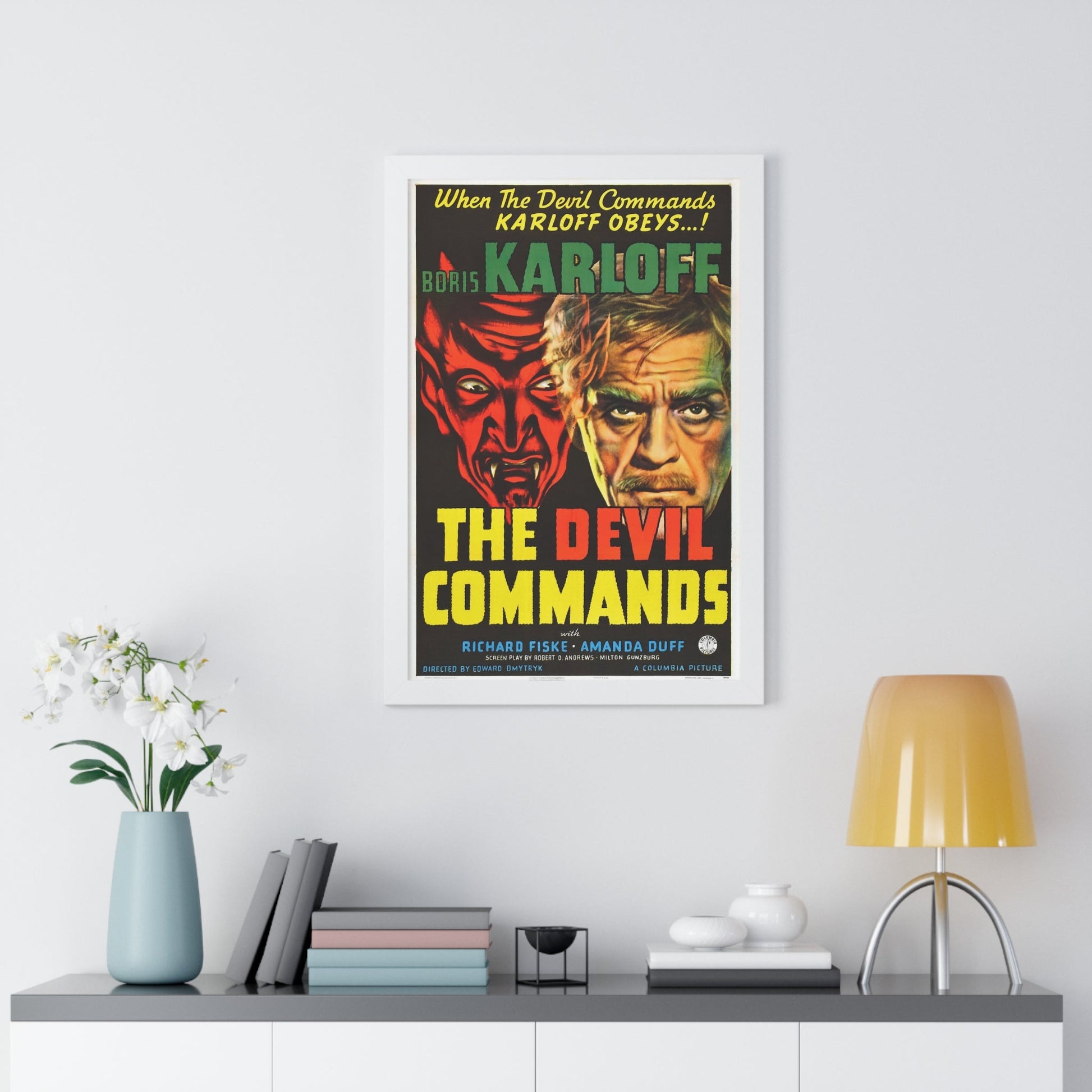 THE DEVIL COMMANDS 1941 - Framed Movie Poster-The Sticker Space