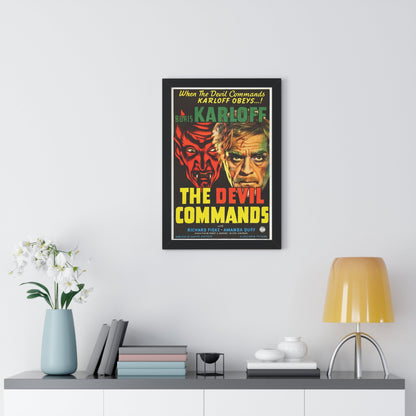 THE DEVIL COMMANDS 1941 - Framed Movie Poster-The Sticker Space