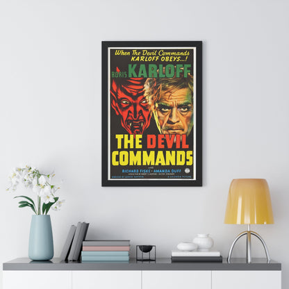 THE DEVIL COMMANDS 1941 - Framed Movie Poster-The Sticker Space