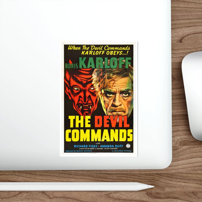 THE DEVIL COMMANDS 1941 Movie Poster STICKER Vinyl Die-Cut Decal-The Sticker Space