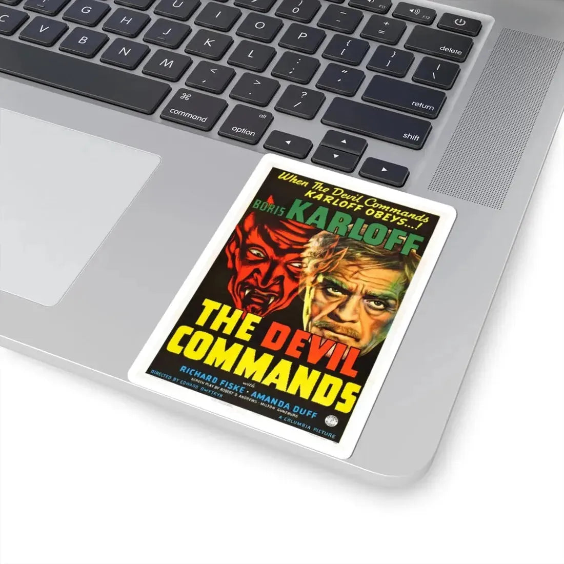 THE DEVIL COMMANDS 1941 Movie Poster - STICKER Vinyl Kiss-Cut Decal - The Sticker Space