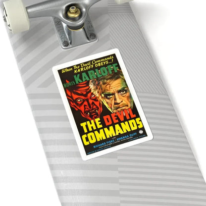 THE DEVIL COMMANDS 1941 Movie Poster - STICKER Vinyl Kiss-Cut Decal - The Sticker Space