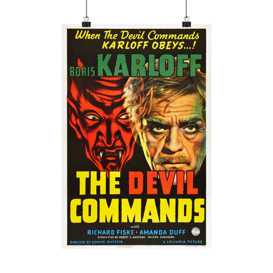 THE DEVIL COMMANDS 1941 - Paper Movie Poster-12″ x 18″-The Sticker Space