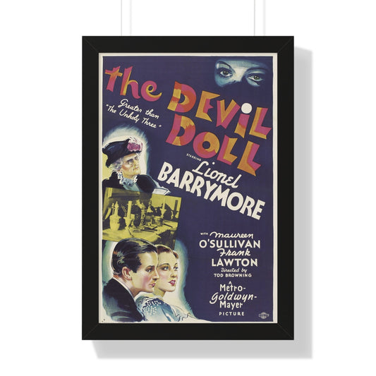 THE DEVIL DOLL 1936 - Framed Movie Poster-16″ x 24″-The Sticker Space