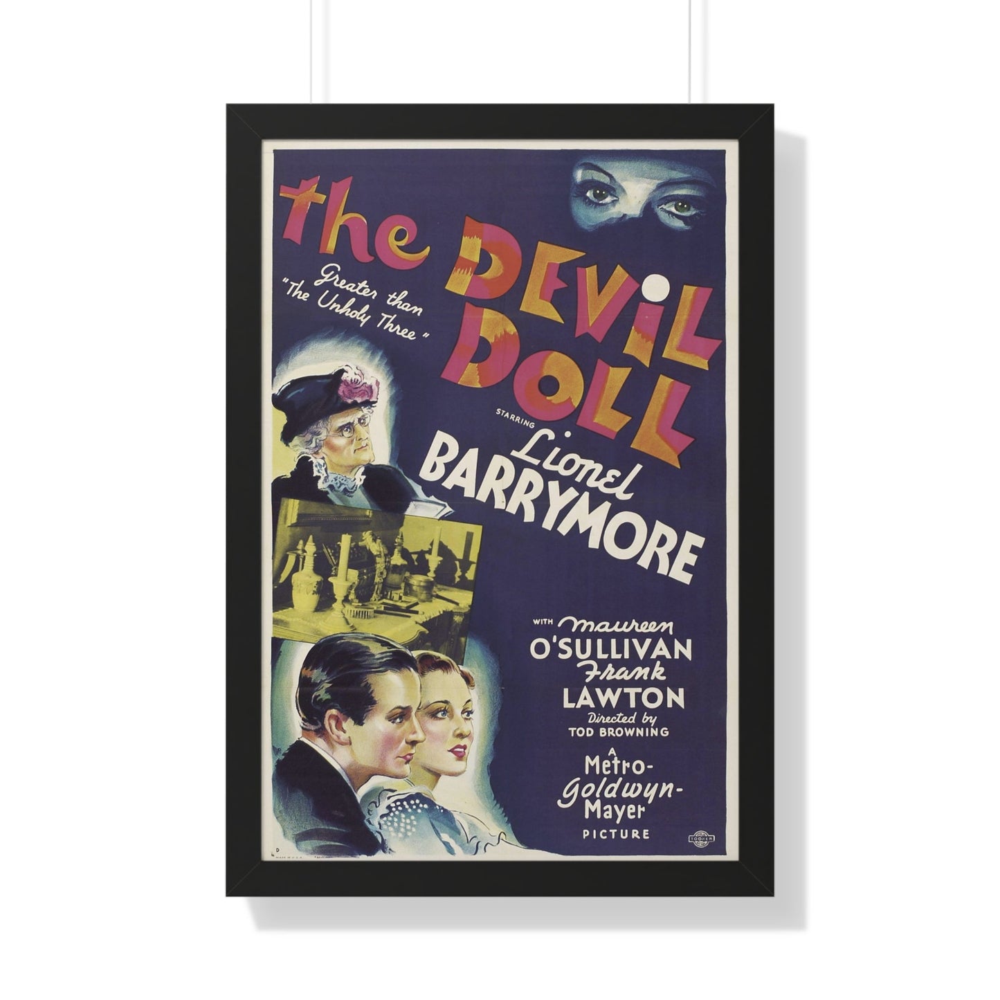 THE DEVIL DOLL 1936 - Framed Movie Poster-20" x 30"-The Sticker Space