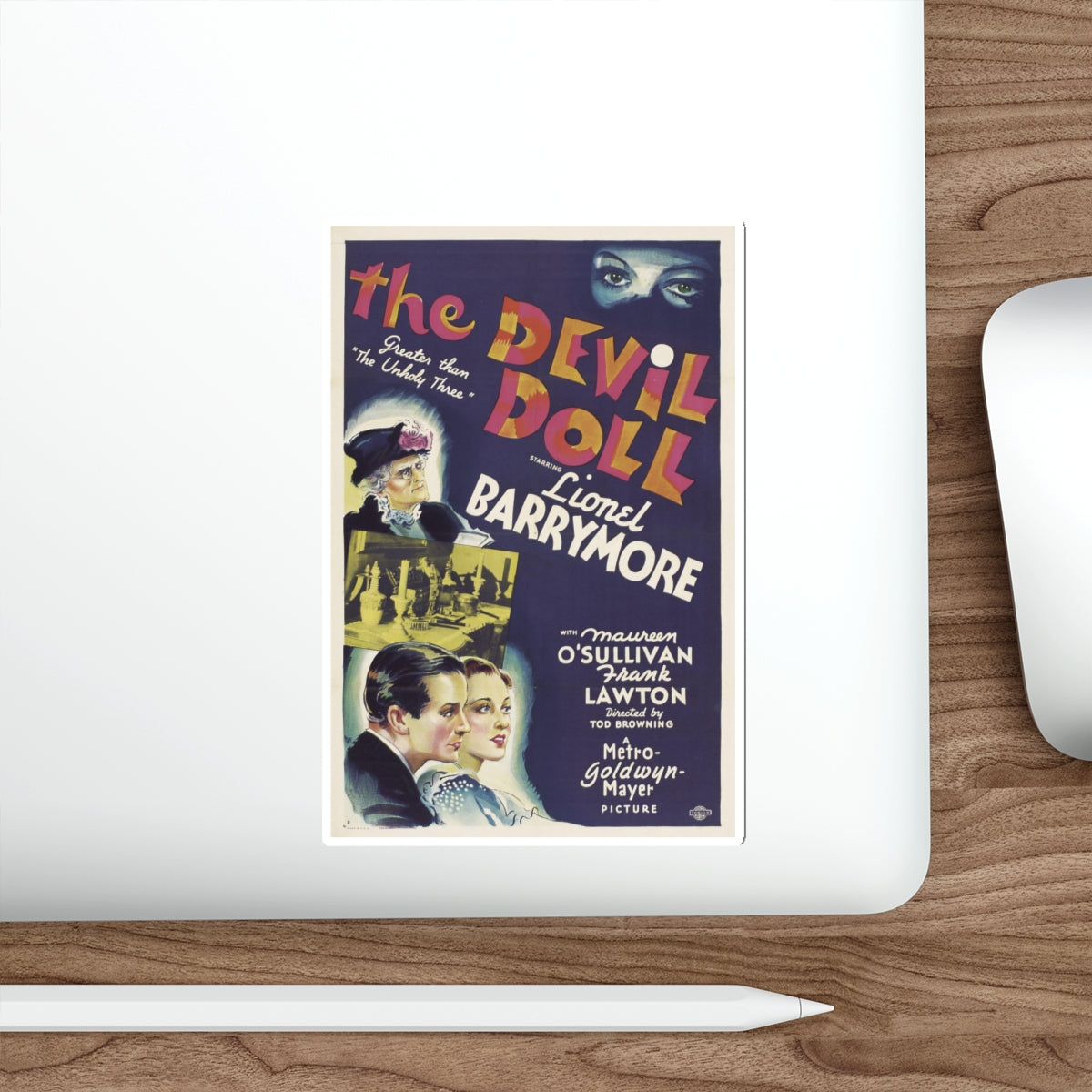 THE DEVIL DOLL 1936 Movie Poster STICKER Vinyl Die-Cut Decal-The Sticker Space