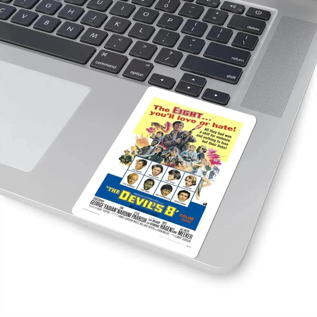 The Devil's 8 1969 Movie Poster - STICKER Vinyl Kiss-Cut Decal - The Sticker Space