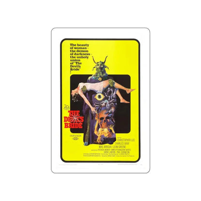 THE DEVIL'S BRIDE (THE DEVIL RIDES OUT) 1968 Movie Poster STICKER Vinyl Die-Cut Decal 6 Inch - The Sticker Space