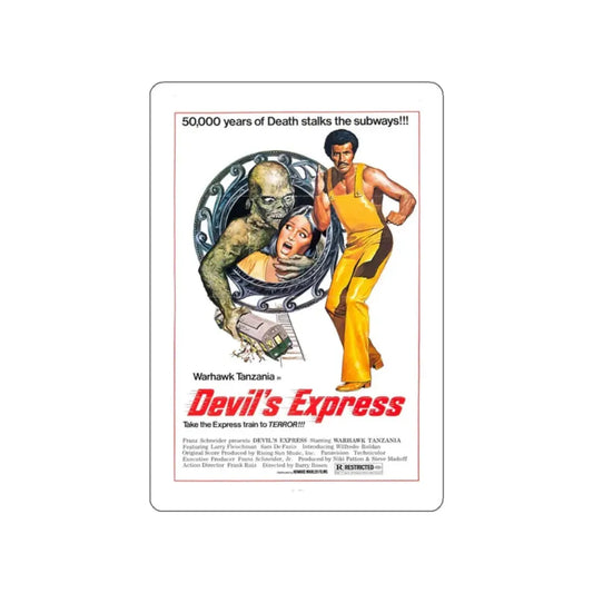 THE DEVIL'S EXPRESS 1976 Movie Poster STICKER Vinyl Die-Cut Decal 2 Inch - The Sticker Space