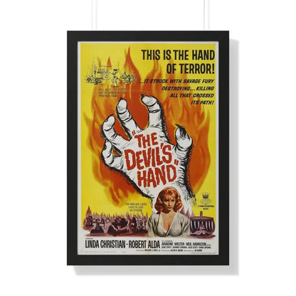 THE DEVIL'S HAND 1961 - Framed Movie Poster 20" x 30" Black - The Sticker Space