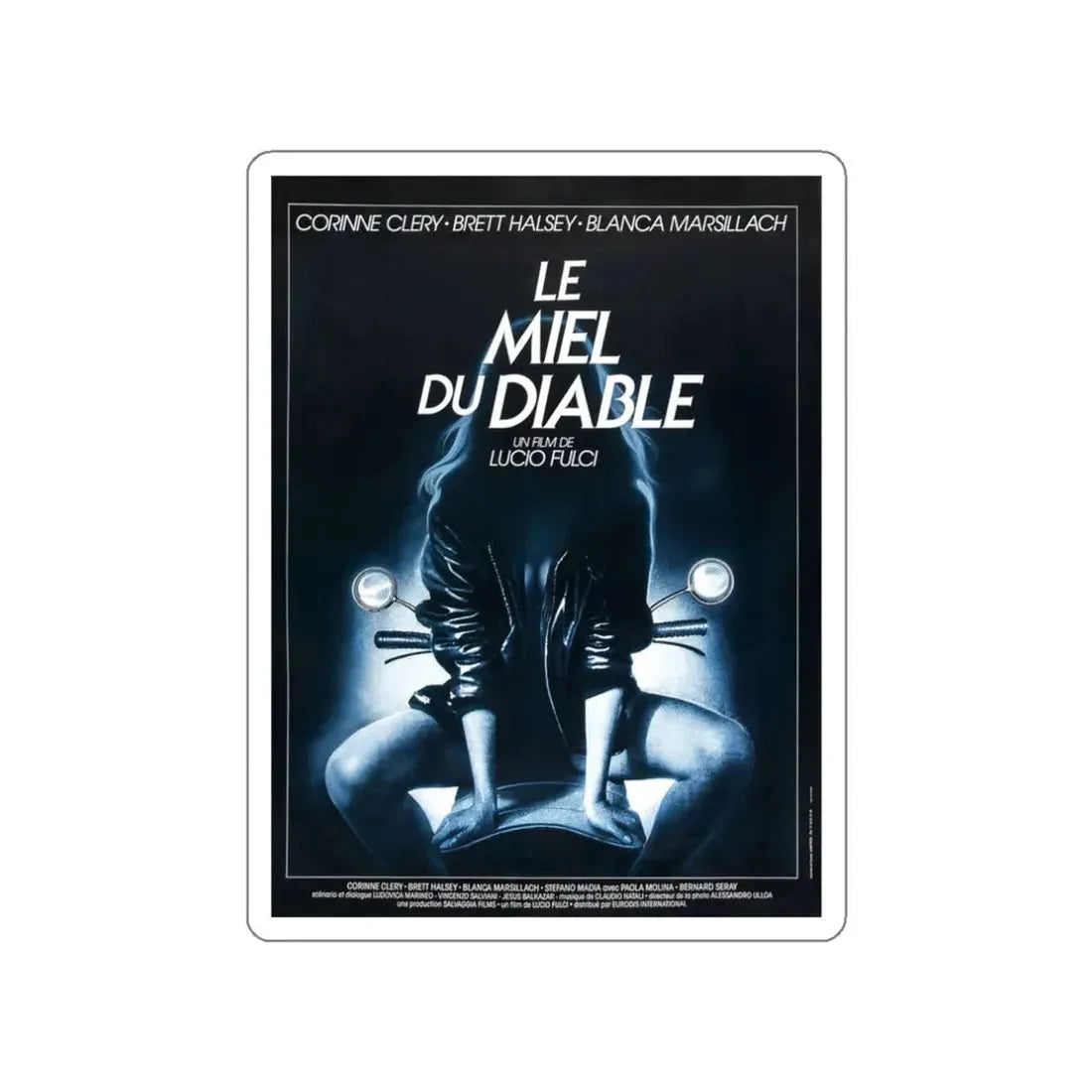 THE DEVIL'S HONEY (FRENCH) 1986 Movie Poster STICKER Vinyl Die-Cut Decal 3 Inch - The Sticker Space
