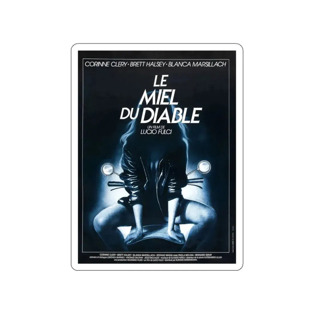 THE DEVIL'S HONEY (FRENCH) 1986 Movie Poster STICKER Vinyl Die-Cut Decal 5 Inch - The Sticker Space