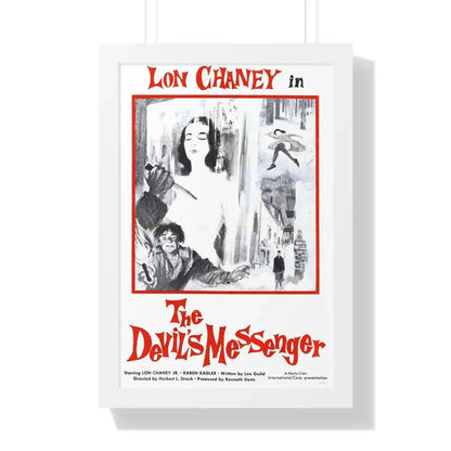 THE DEVIL'S MESSENGER 1961 - Framed Movie Poster 16″ x 24″ White - The Sticker Space