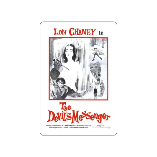 THE DEVIL'S MESSENGER 1961 Movie Poster STICKER Vinyl Die-Cut Decal 2 Inch - The Sticker Space