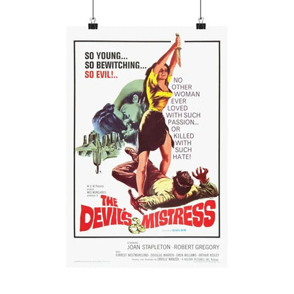 THE DEVIL'S MISTRESS 1965 - Paper Movie Poster 12″ x 18″ Matte - The Sticker Space