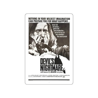 THE DEVIL'S NIGHTMARE 1971 Movie Poster STICKER Vinyl Die-Cut Decal 3 Inch - The Sticker Space