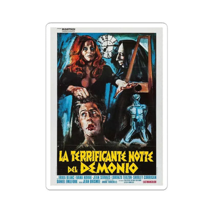 THE DEVIL'S NIGHTMARE (ITALIAN) 1971 Movie Poster - STICKER Vinyl Kiss-Cut Decal 3 Inch White - The Sticker Space