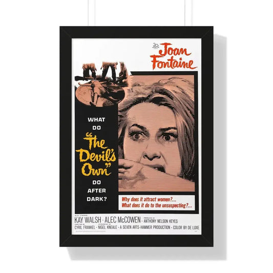THE DEVIL'S OWN 1966 - Framed Movie Poster 16″ x 24″ Black - The Sticker Space