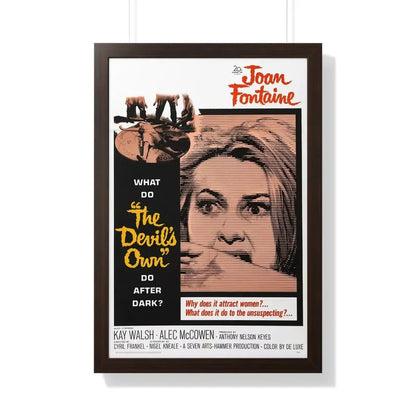 THE DEVIL'S OWN 1966 - Framed Movie Poster 20" x 30" Walnut - The Sticker Space