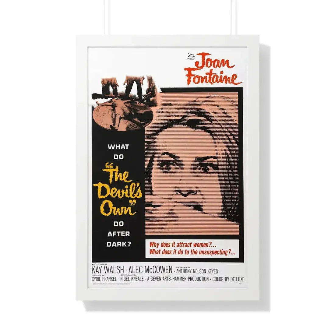 THE DEVIL'S OWN 1966 - Framed Movie Poster 20" x 30" White - The Sticker Space