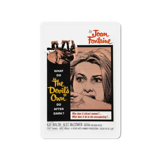 THE DEVIL'S OWN 1966 Movie Poster - Refrigerator Magnet 2 Inch Die-Cut - The Sticker Space