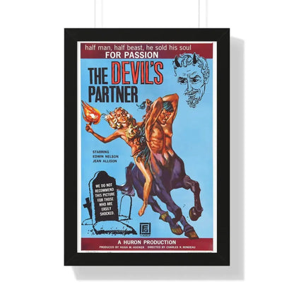 THE DEVIL'S PARTNER 1960 - Framed Movie Poster 16″ x 24″ Black - The Sticker Space