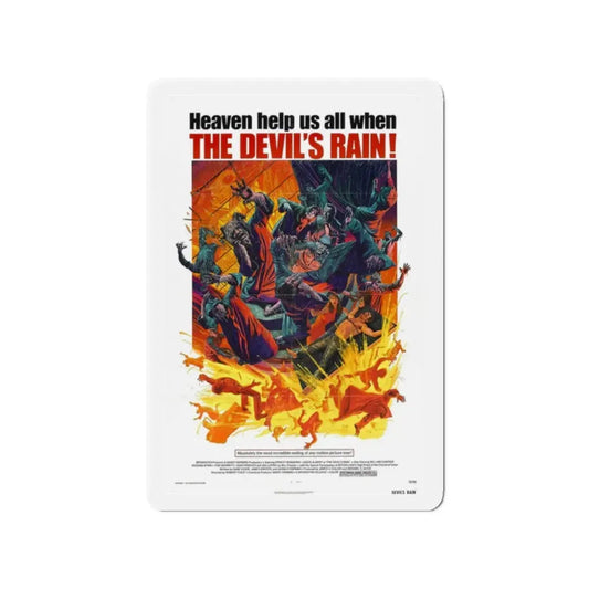 THE DEVIL'S RAIN 1975 Movie Poster - Refrigerator Magnet 2 Inch Die-Cut - The Sticker Space