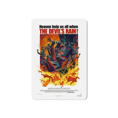THE DEVIL'S RAIN 1975 Movie Poster - Refrigerator Magnet 4 Inch Die-Cut - The Sticker Space