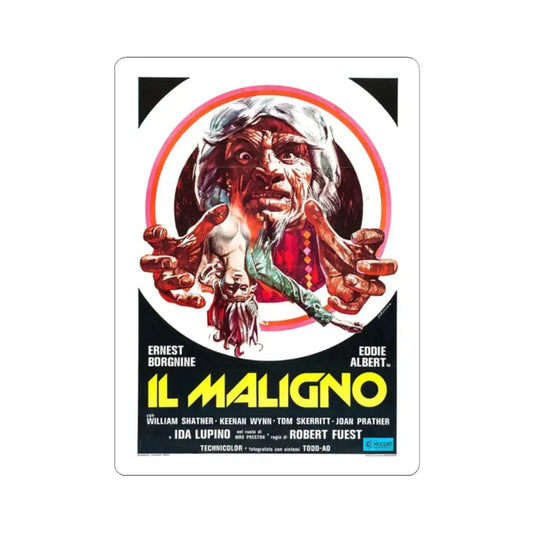 THE DEVIL'S RAIN (ITALIAN) 1975 Movie Poster - STICKER Vinyl Kiss-Cut Decal 2 Inch White - The Sticker Space