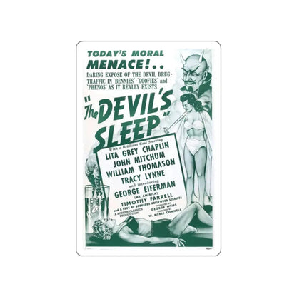 THE DEVIL'S SLEEP 1949 Movie Poster STICKER Vinyl Die-Cut Decal 2 Inch - The Sticker Space