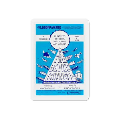 THE DEVIL'S TRIANGLE 1971 Movie Poster - Refrigerator Magnet 4 Inch Die-Cut - The Sticker Space