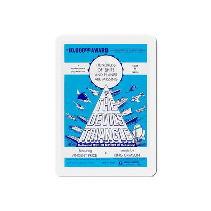 THE DEVIL'S TRIANGLE 1971 Movie Poster - Refrigerator Magnet 6 Inch Die-Cut - The Sticker Space