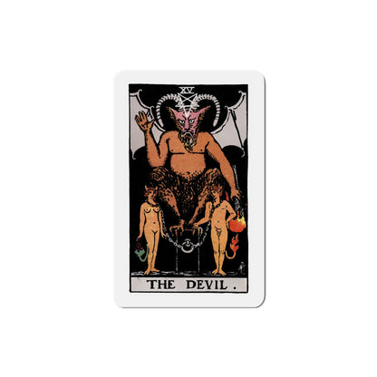 The Devil (Tarot Card) Die-Cut Magnet-5 Inch-The Sticker Space