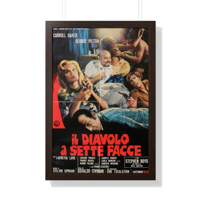 THE DEVIL WITH SEVEN FACES (2) 1971 - Framed Movie Poster-20" x 30"-The Sticker Space