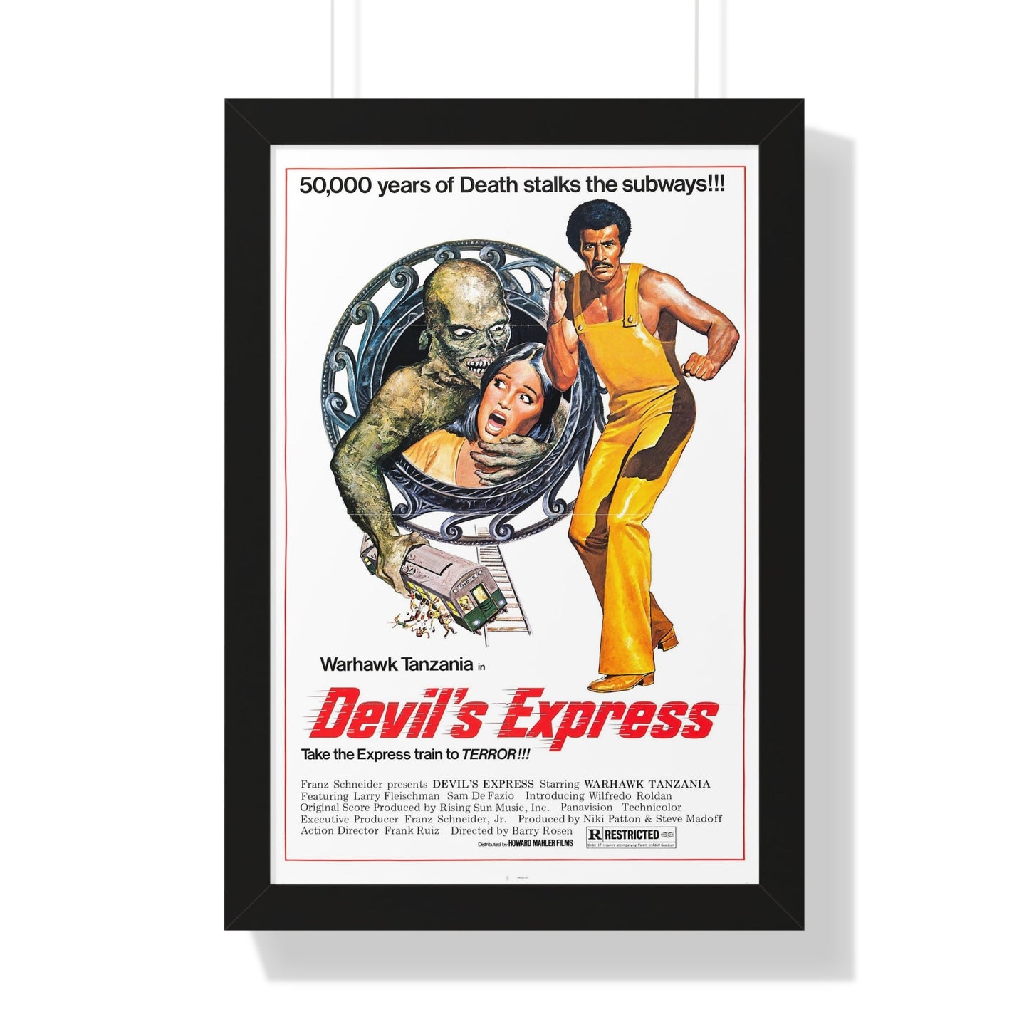 THE DEVIL'S EXPRESS 1976 - Framed Movie Poster-16″ x 24″-The Sticker Space