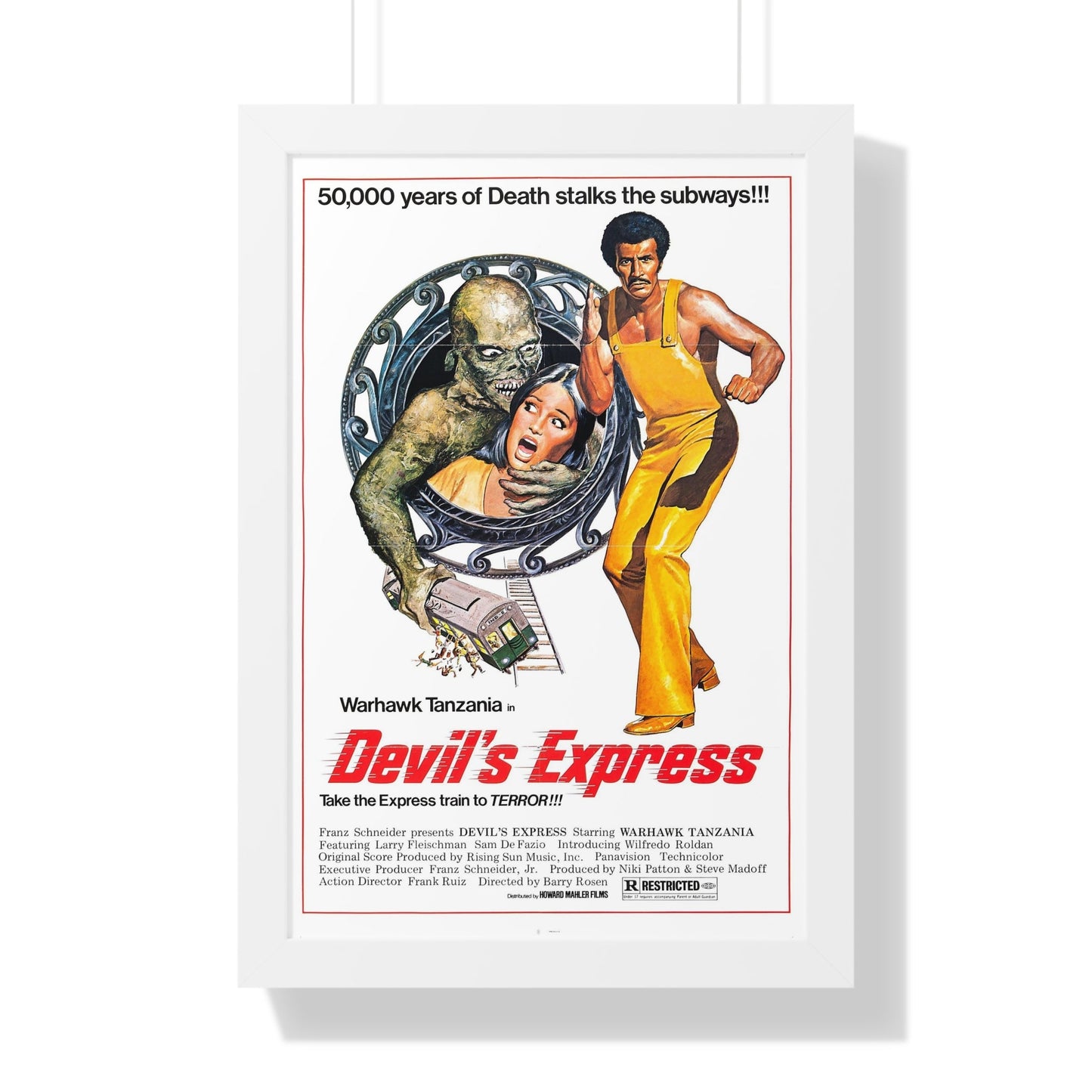 THE DEVIL'S EXPRESS 1976 - Framed Movie Poster-16″ x 24″-The Sticker Space