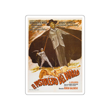 THE DEVIL'S GUNMAN 1974 Movie Poster STICKER Vinyl Die-Cut Decal-White-The Sticker Space