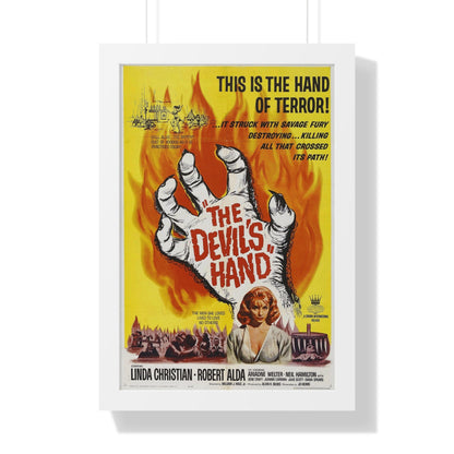 THE DEVIL'S HAND 1961 - Framed Movie Poster-16″ x 24″-The Sticker Space