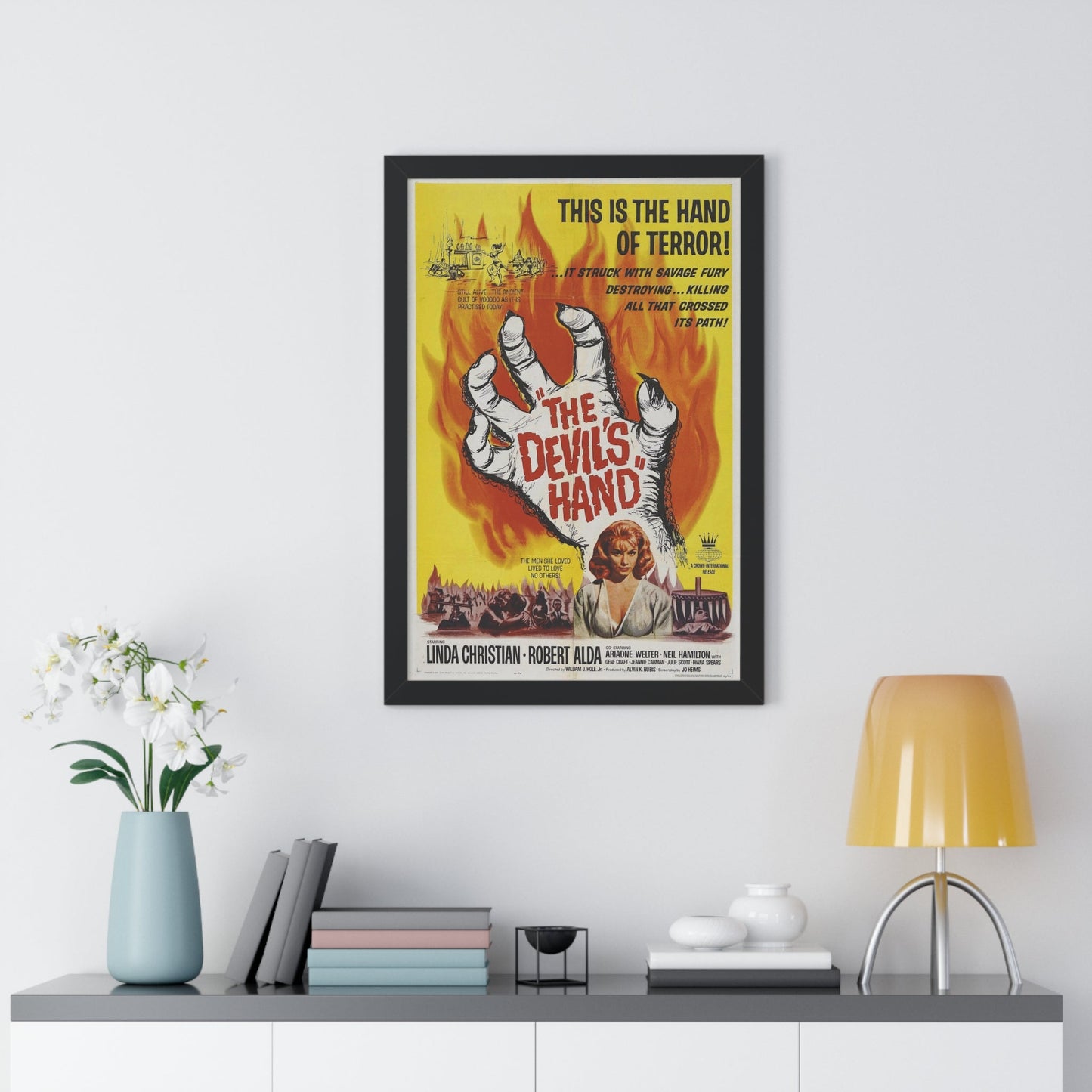 THE DEVIL'S HAND 1961 - Framed Movie Poster-The Sticker Space