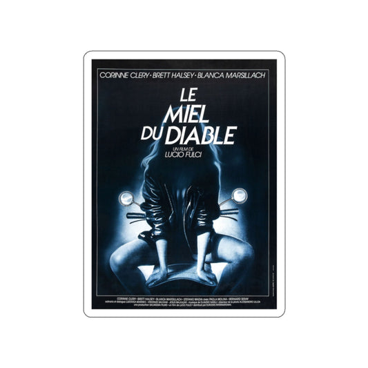 THE DEVIL'S HONEY (FRENCH) 1986 Movie Poster STICKER Vinyl Die-Cut Decal-White-The Sticker Space