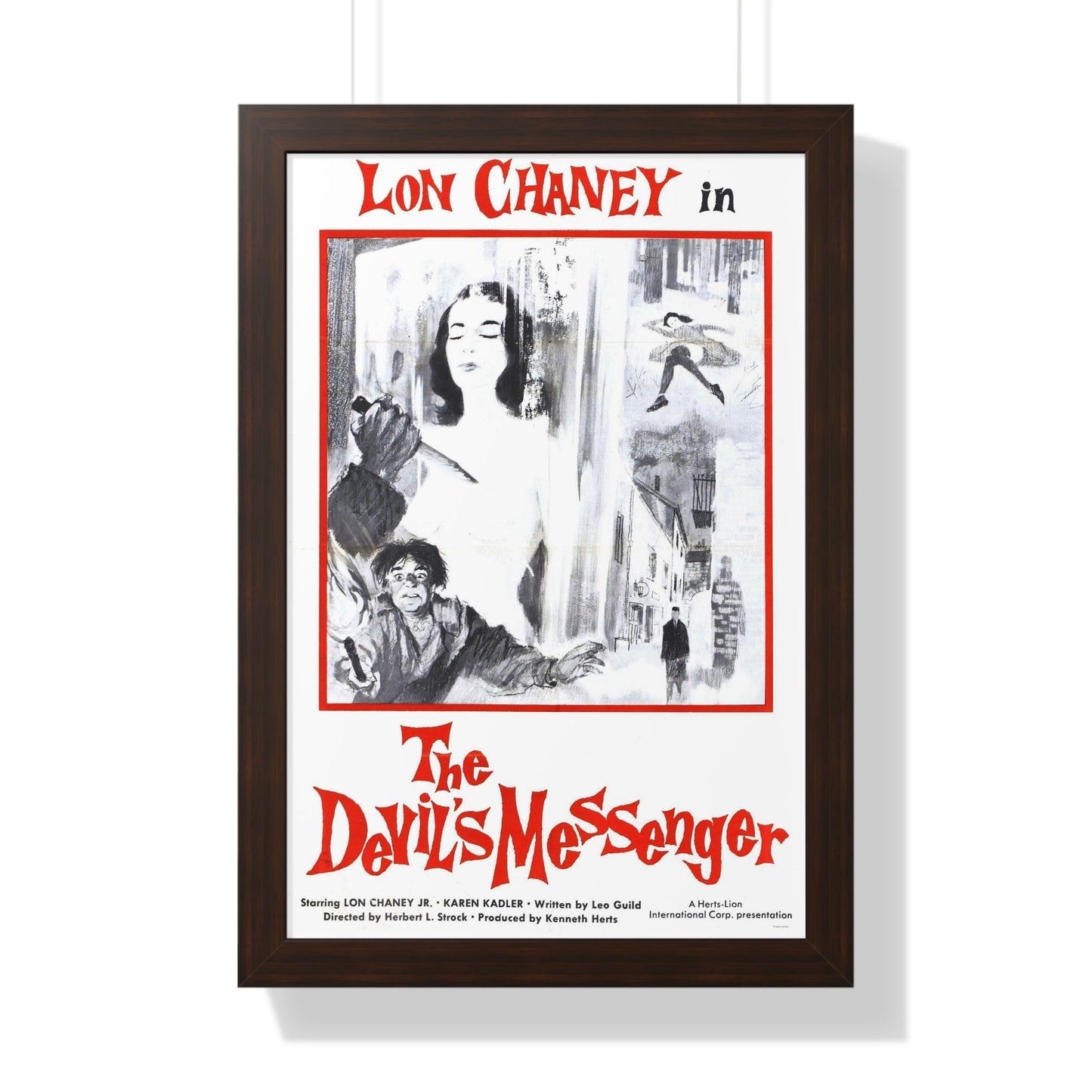 THE DEVIL'S MESSENGER 1961 - Framed Movie Poster-16″ x 24″-The Sticker Space