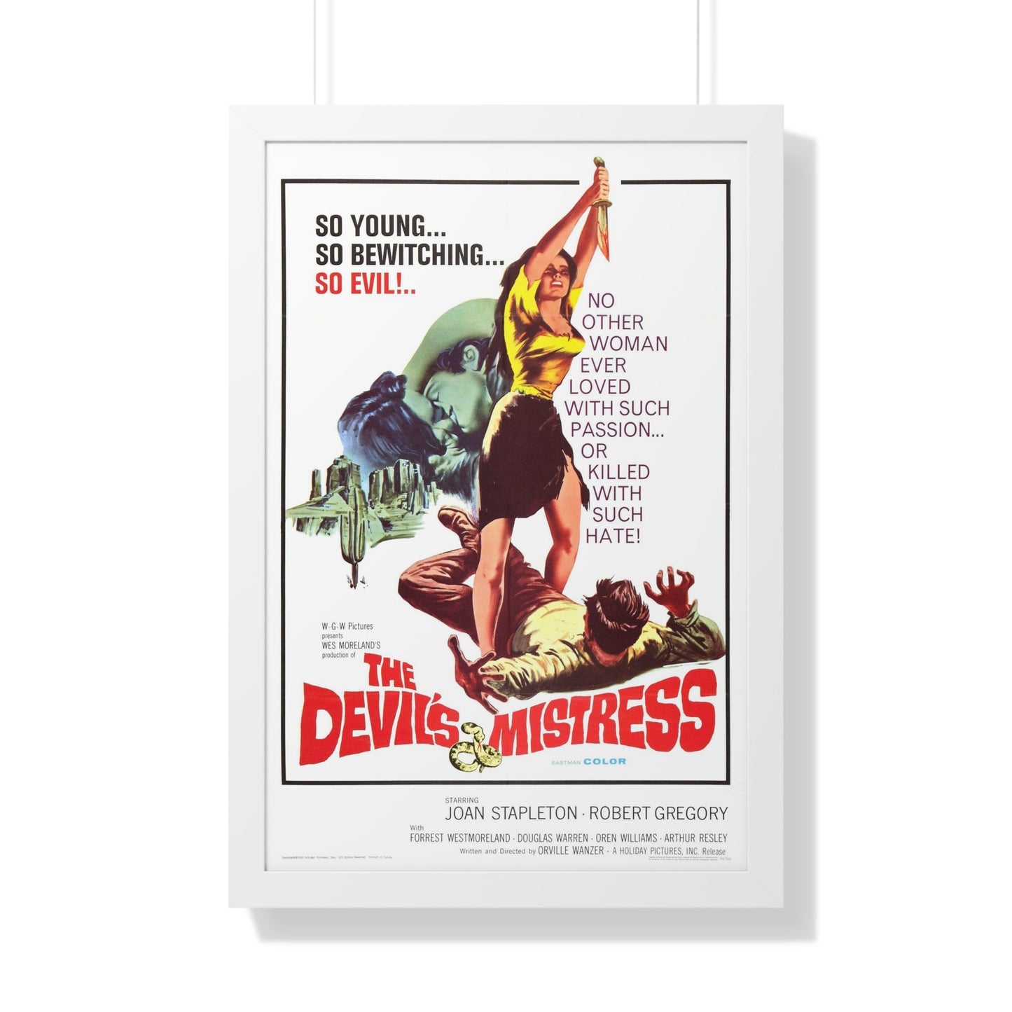 THE DEVIL'S MISTRESS 1965 - Framed Movie Poster-20" x 30"-The Sticker Space